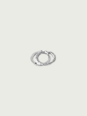 Silver kizuna ring