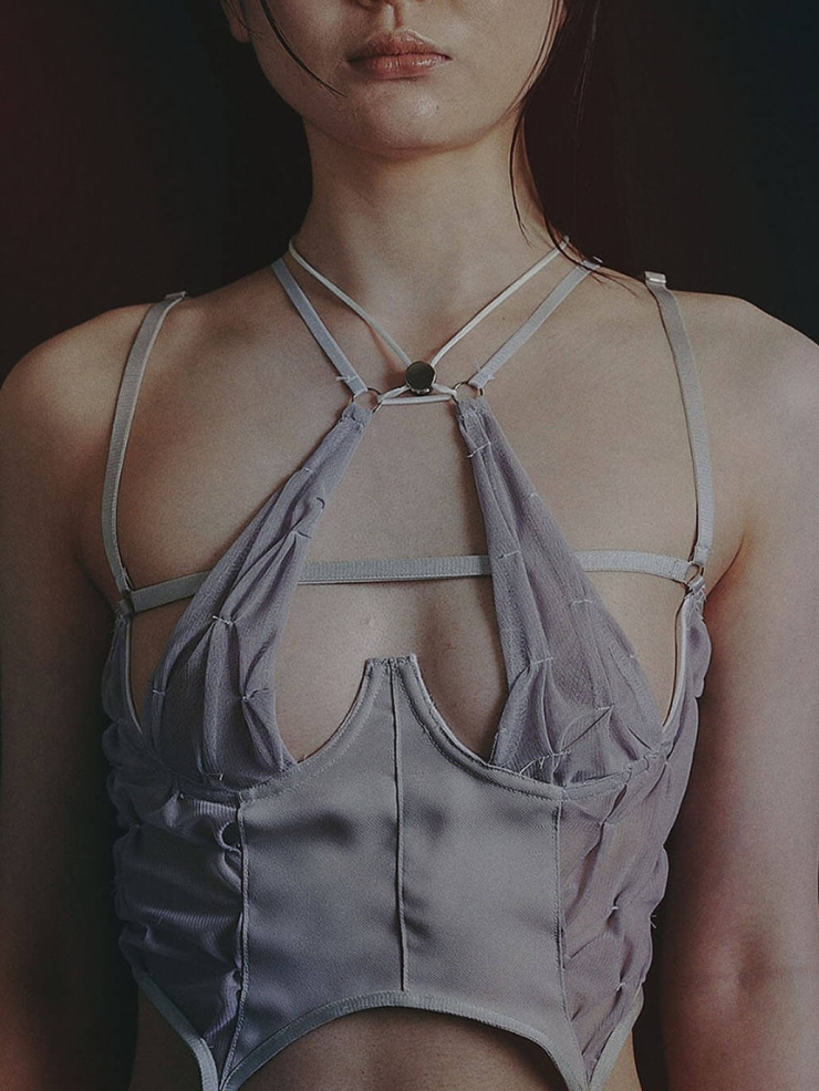 Grey natsume × baudelaire gather corset