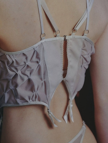 Grey natsume × baudelaire gather corset