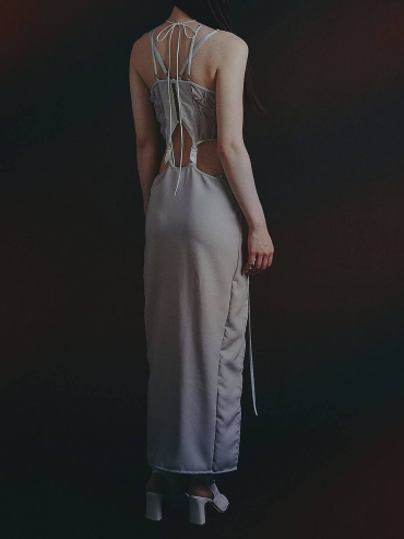 Grey natsume × baudelaire long skirt