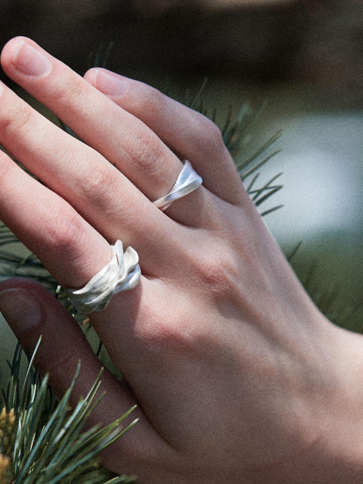Silver Wave Ring