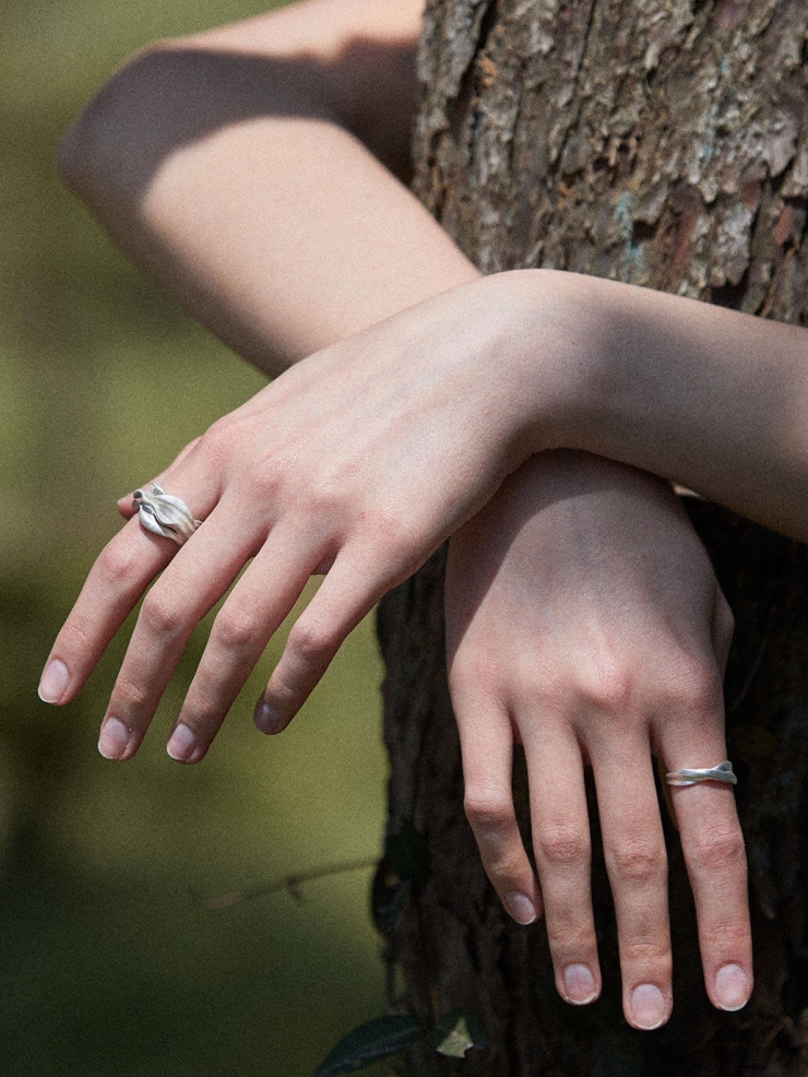 Silver Wave Ring