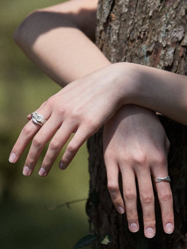 Silver Wave Ring