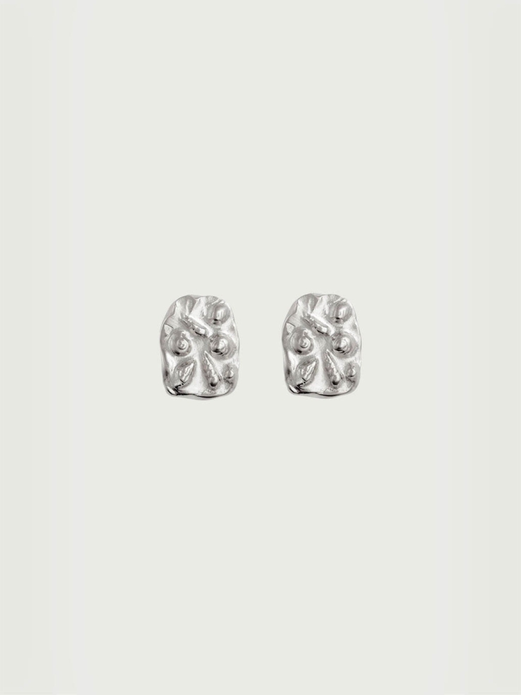 Silver Maxi Jurassique Earrings