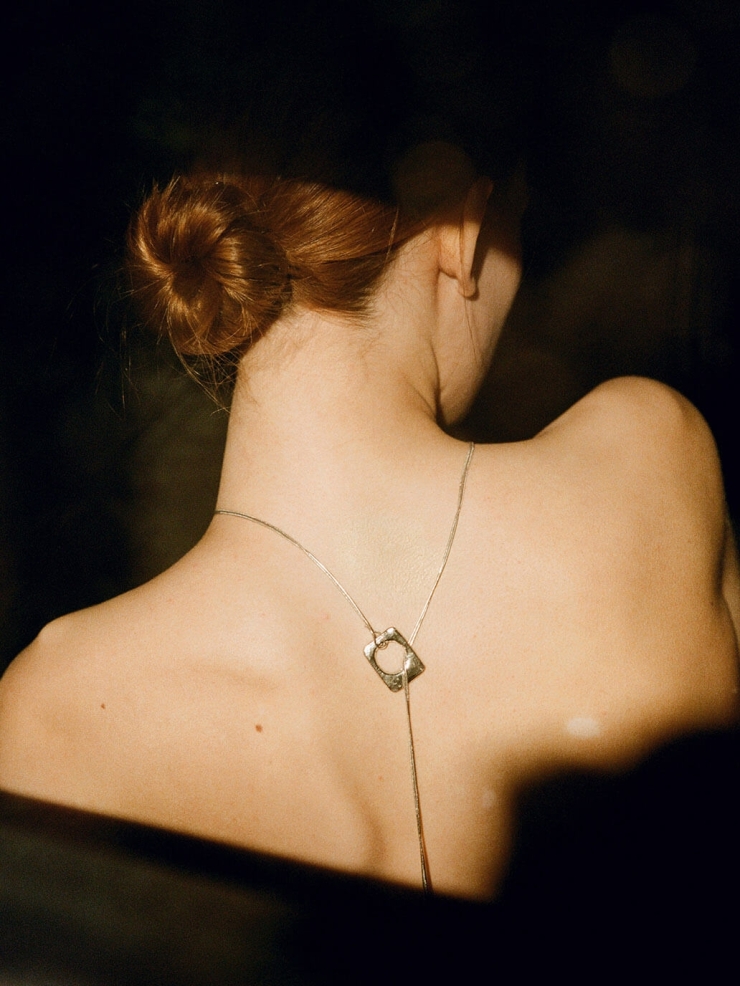 Gold Sky Mirror Necklace