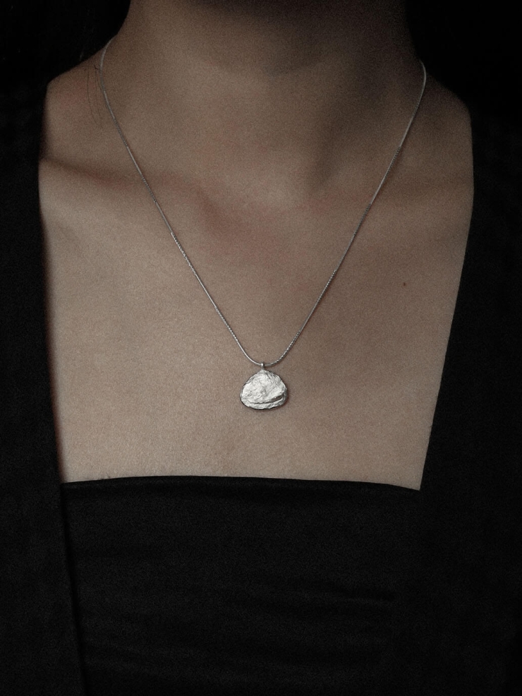 White Ocean Shadow Necklace