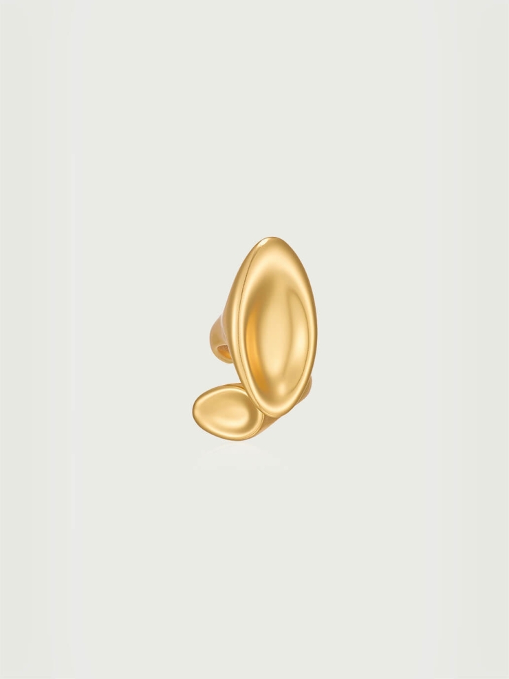 Gold Hallmarked Open End Ring