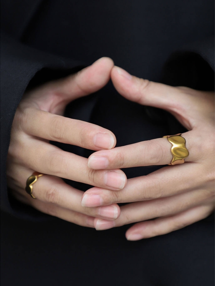 Gold Large Hallmarked Ring