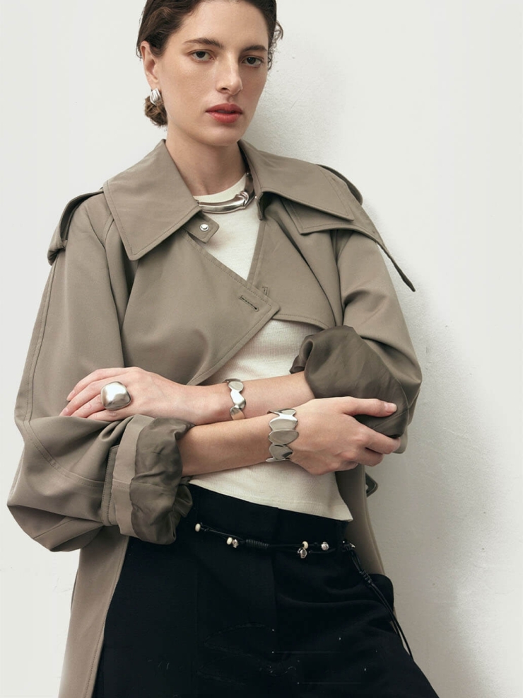 Silver Drum Jump Leather Belt