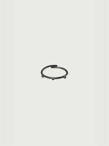 Black Archipelago Thin Ring