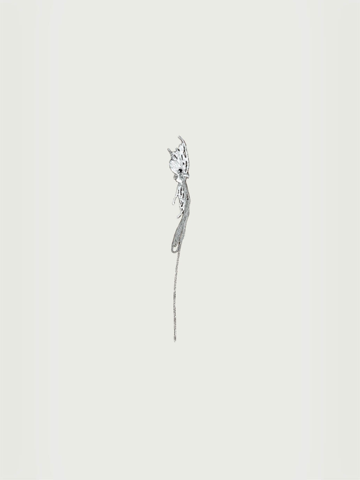 Twin-Wing Flounder Bone Ear Cuff - Single