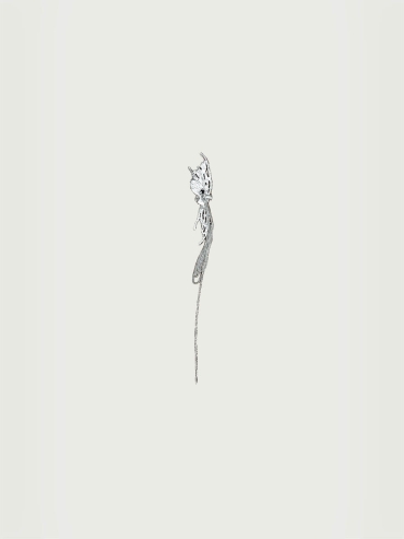 Twin-Wing Flounder Bone Ear Cuff - Single