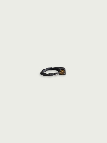 Beast coffee zircon silver ring