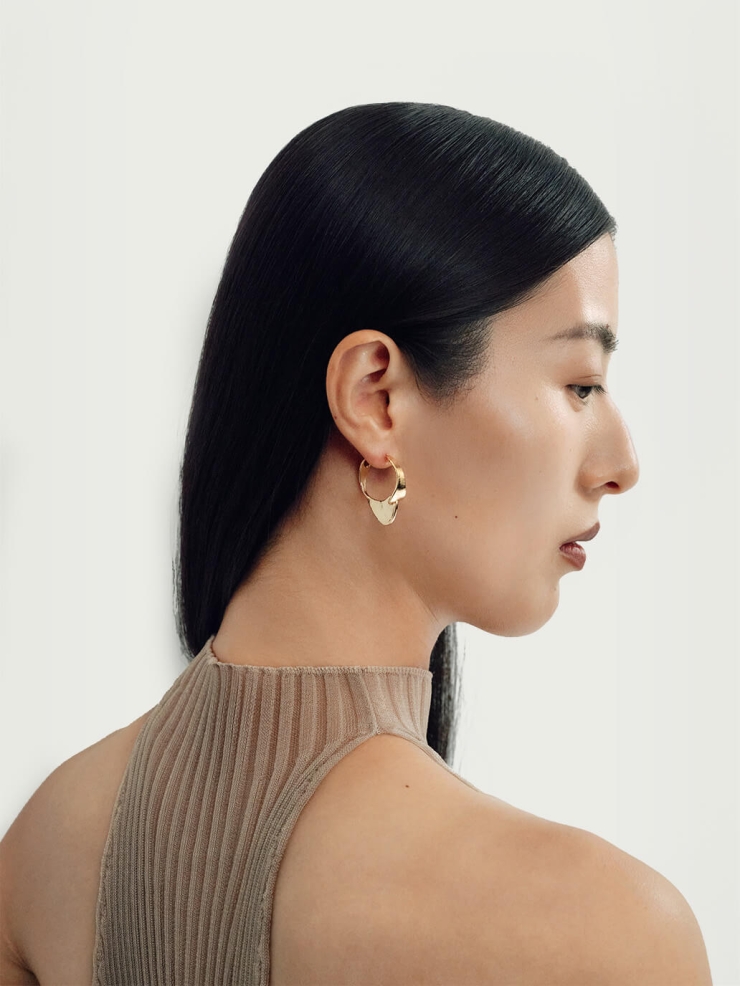 Gold Echo Earrings