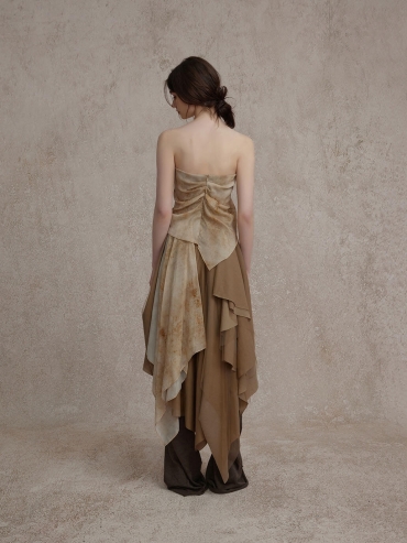 Yellow Ruched Dress