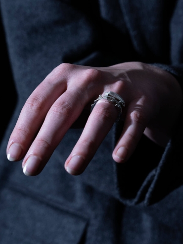 Silver space ring
