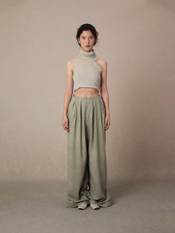 Green Ru Ware Cropped Top