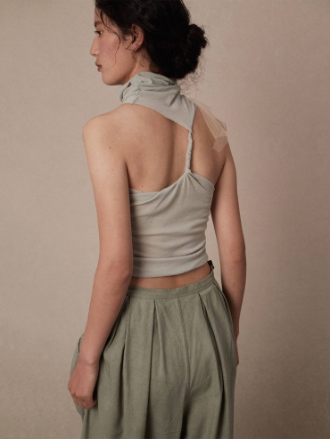 Green Ru Ware Cropped Top