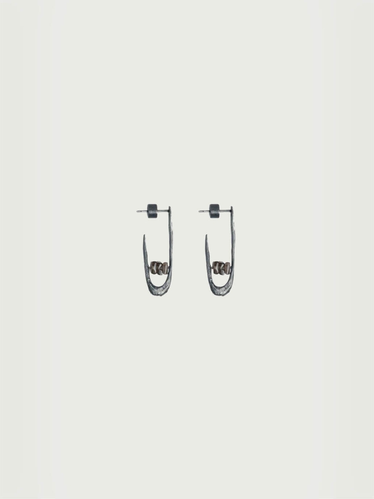 Black Smoky Flicker Earrings