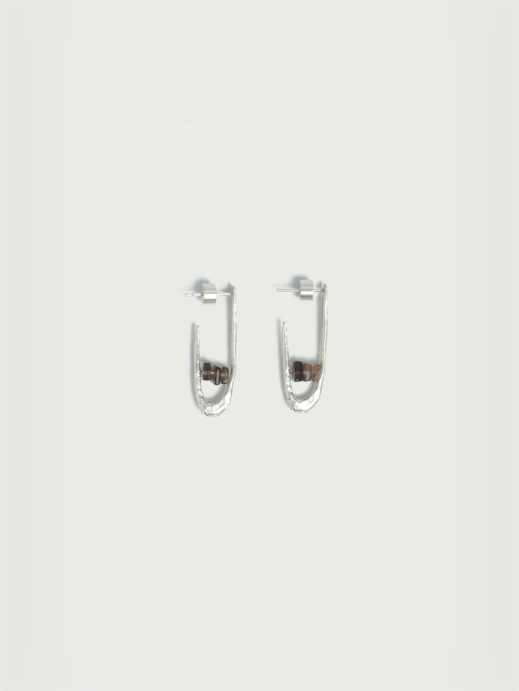 Silver Smoky Flicker Earrings