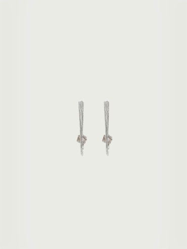 Silver Smoky Flicker Earrings