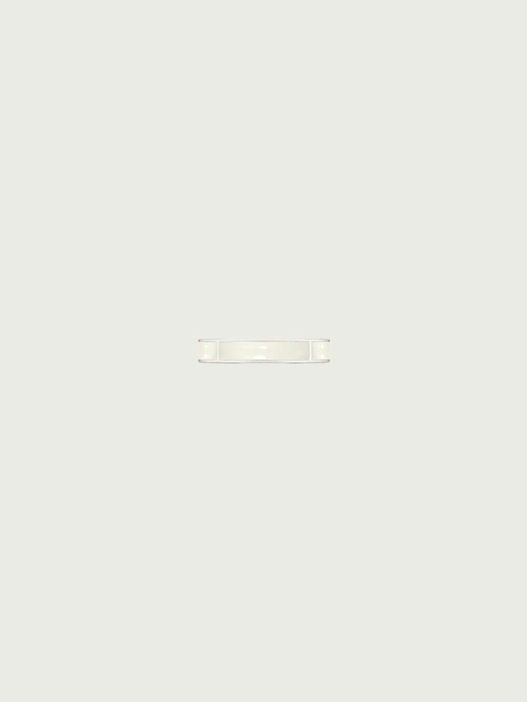 Silver White Jade Persimmon Calyx Ring