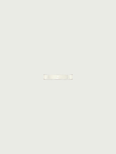 Silver White Jade Persimmon Calyx Ring