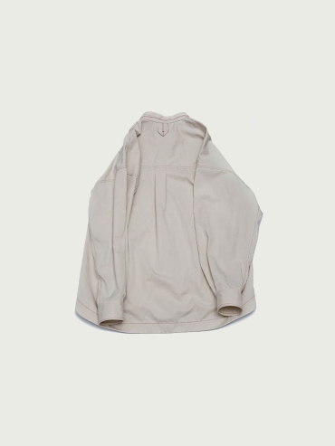 White Stand Collar Shirt