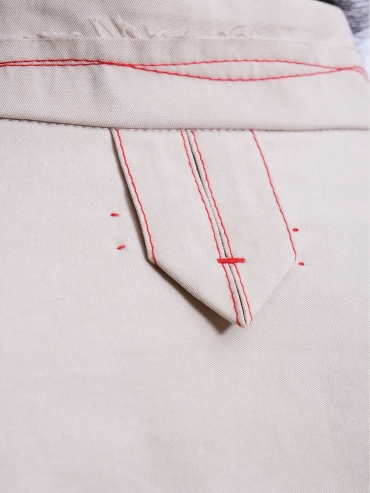 White Stand Collar Shirt