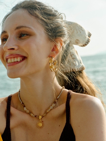 Sand Ocean Ripple Hair Tie