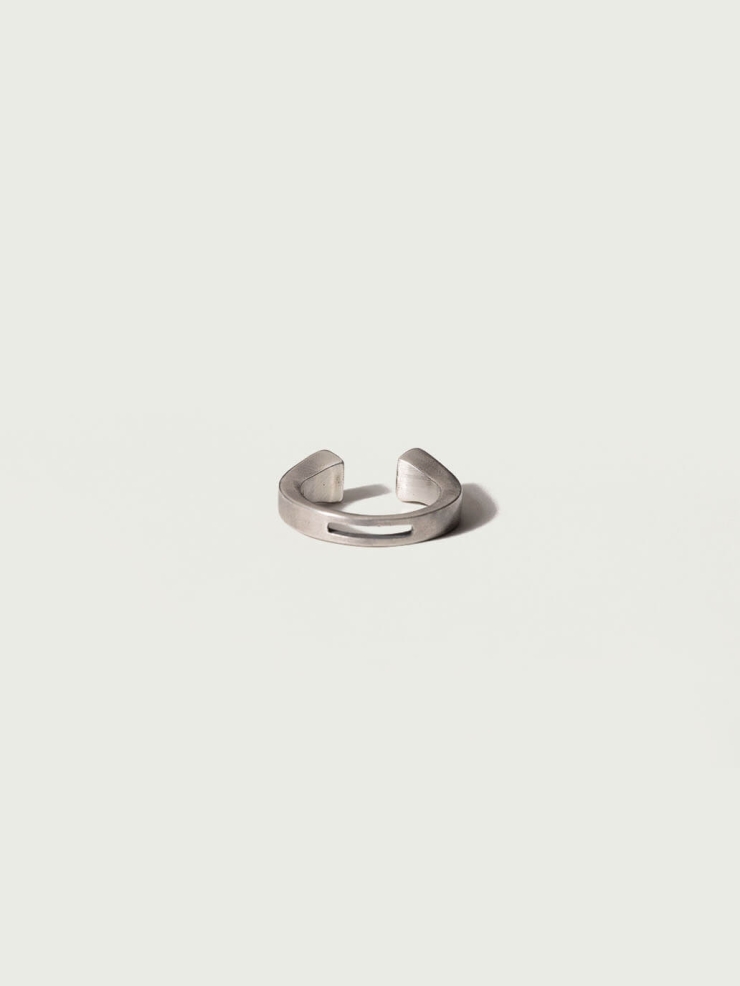 Silver Tapered Open Ring