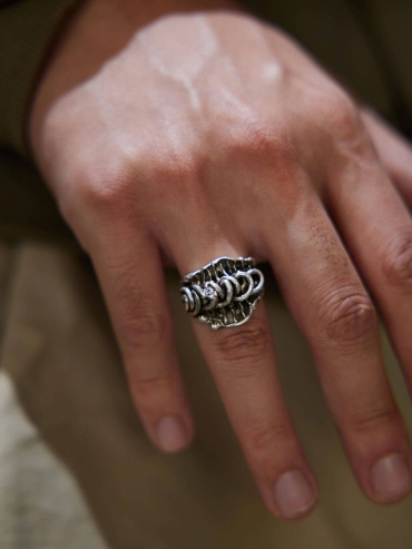 Silver Untwined Star Ring