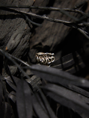 Silver Untwined Star Ring