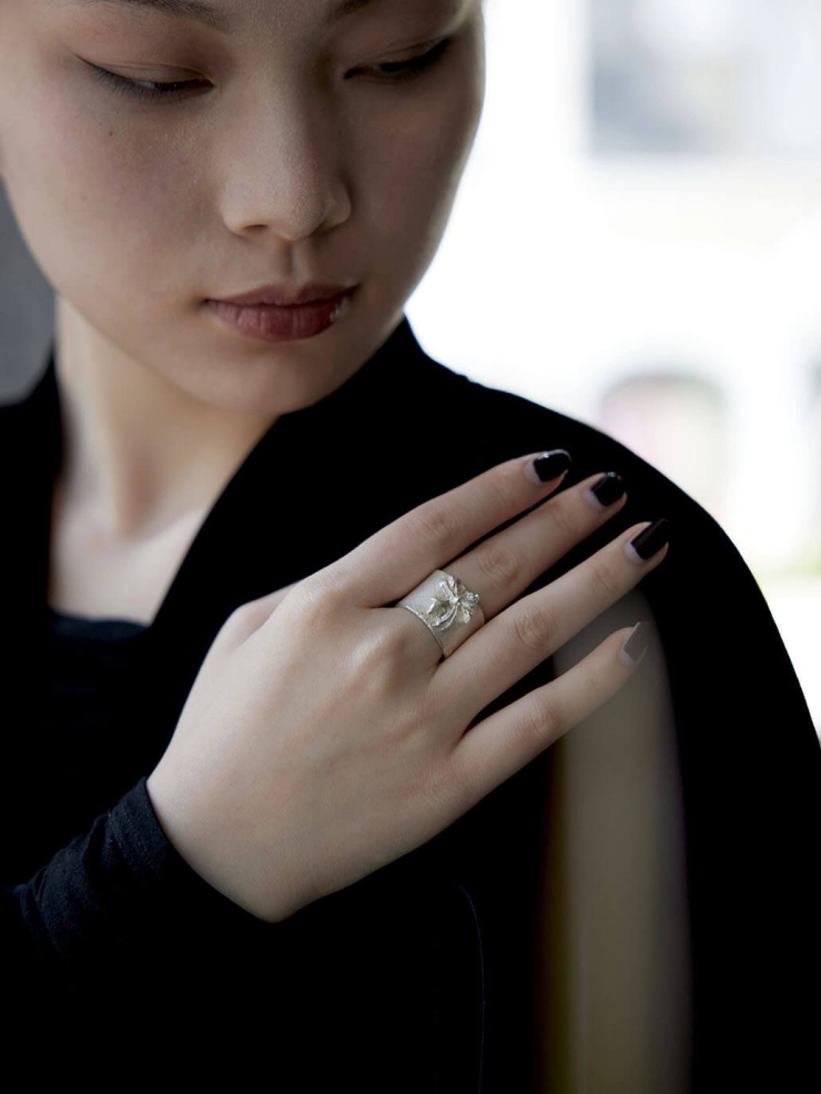 Silver Bow Ring