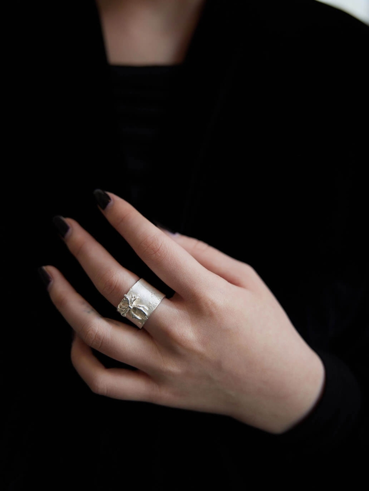 Silver Bow Ring