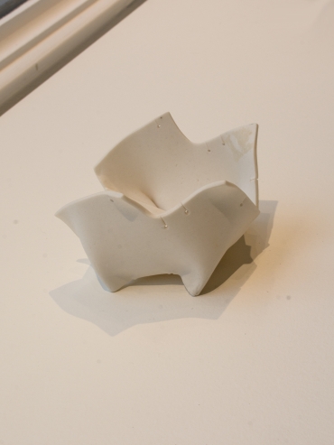 White jewellery bowl S