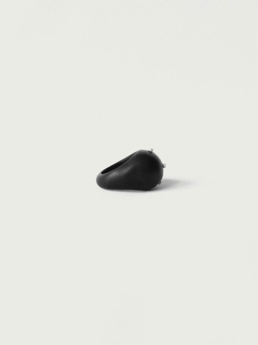 Ju,Ebony and Silver Ring(Large-L)