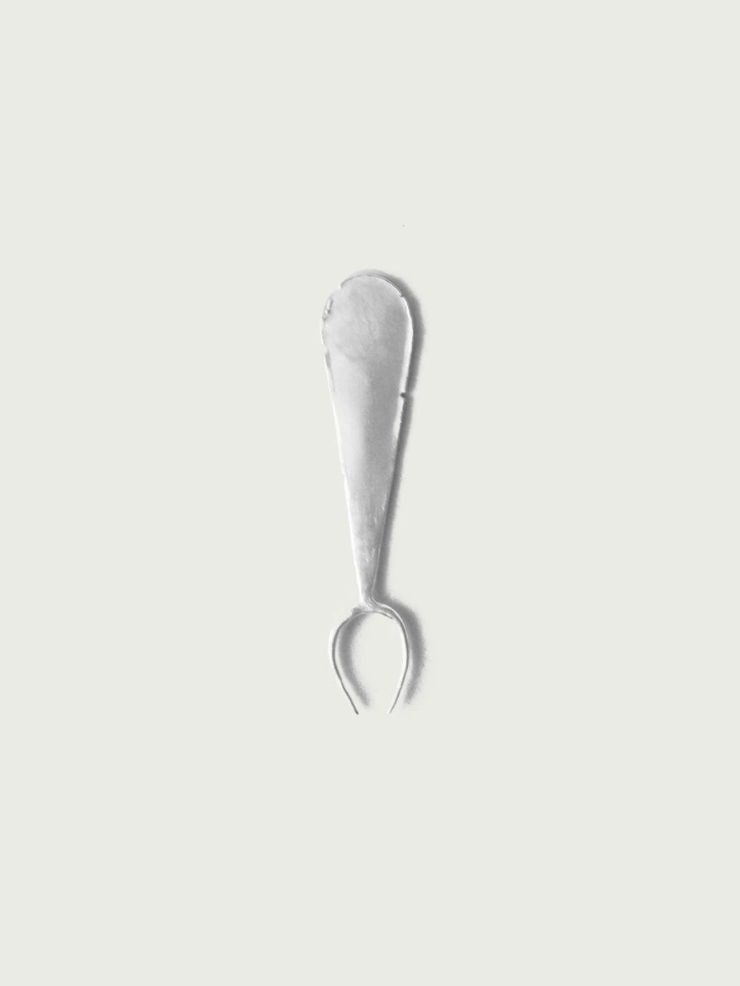 Patch  Silver  Fork with  Brushed  Finish