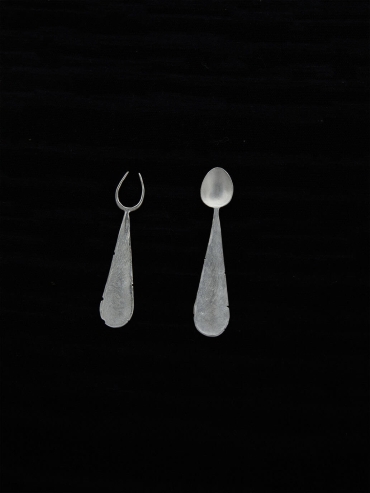 Patch  Silver  Fork with  Brushed  Finish