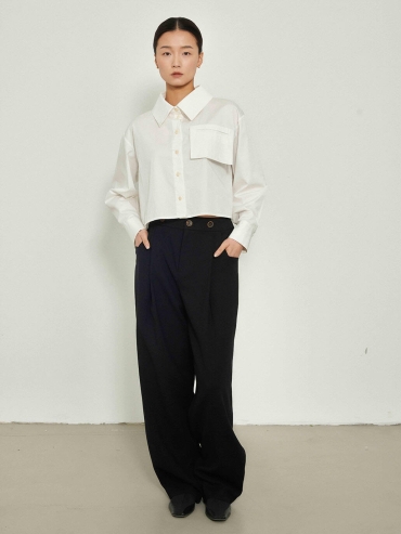 Black Suspender Trousers