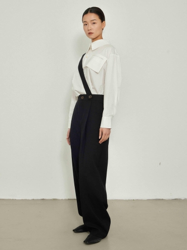 Black Suspender Trousers