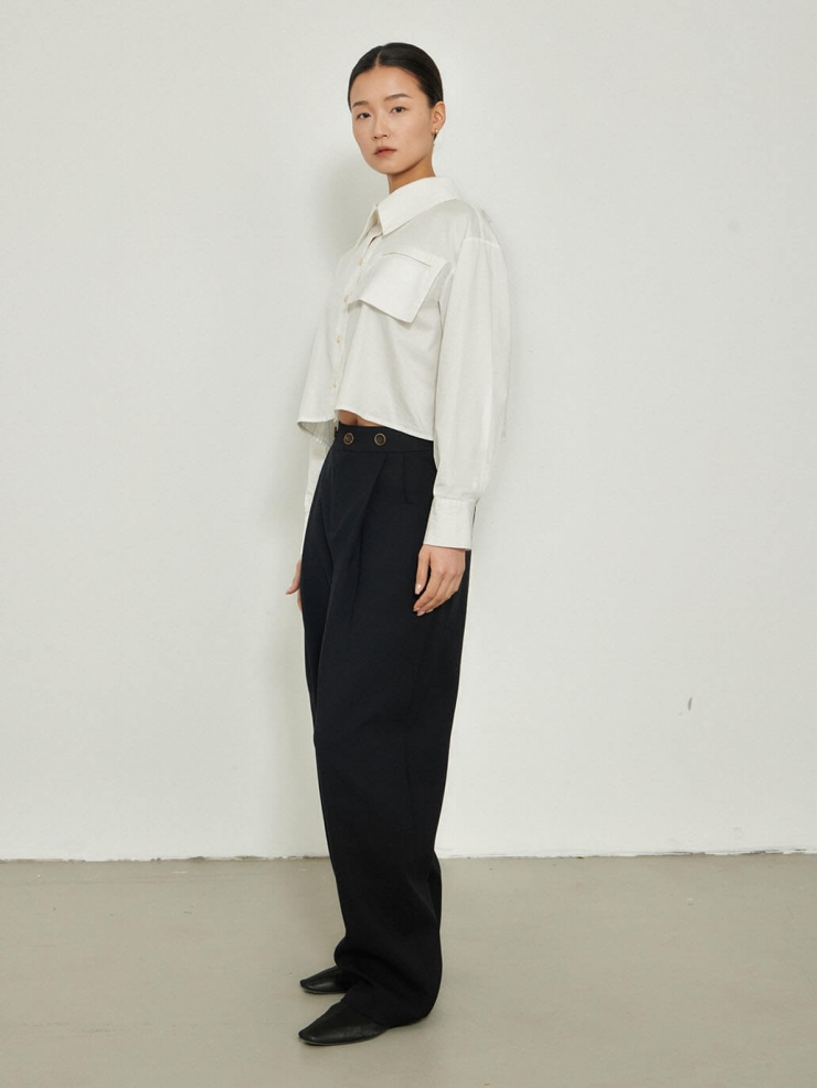Black Suspender Trousers