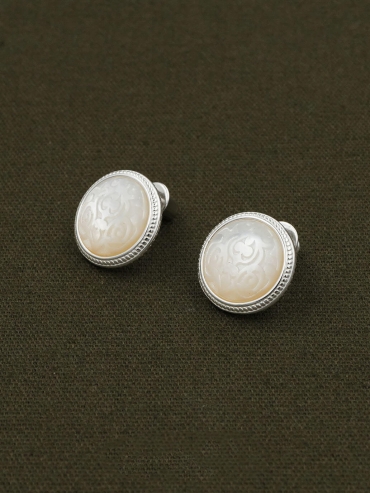 White Hidden Earrings