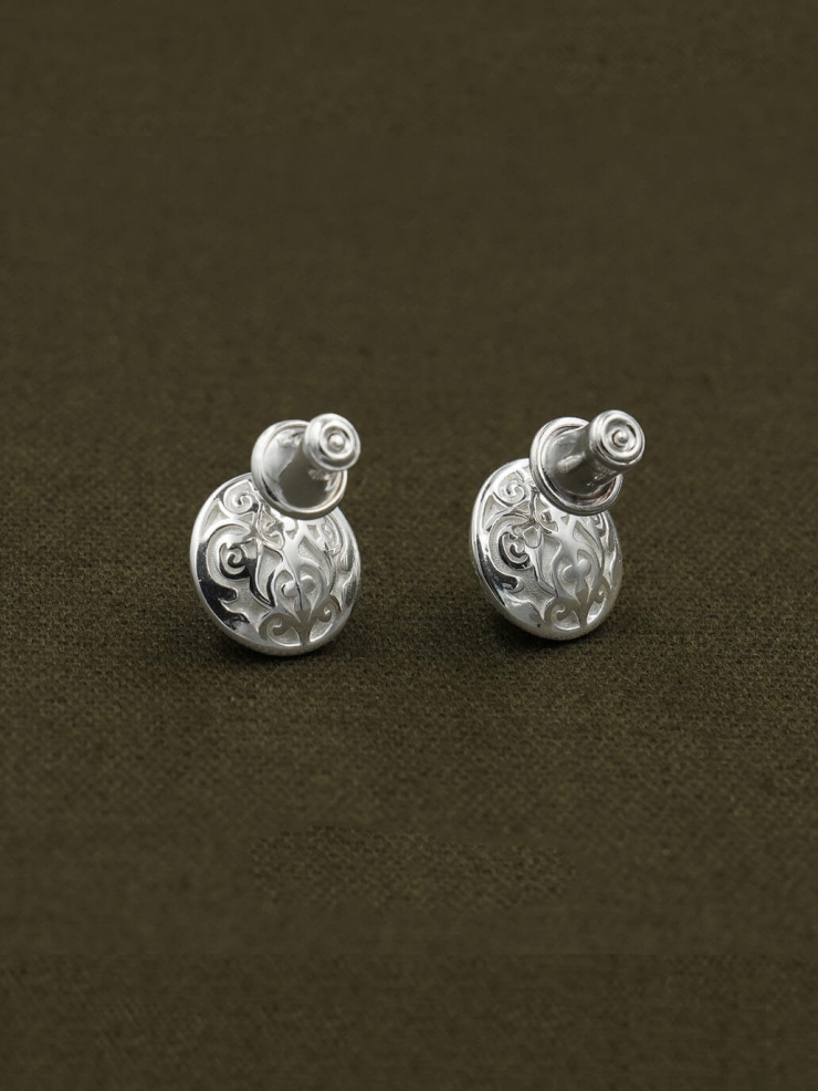 Green Silent Ech Earrings