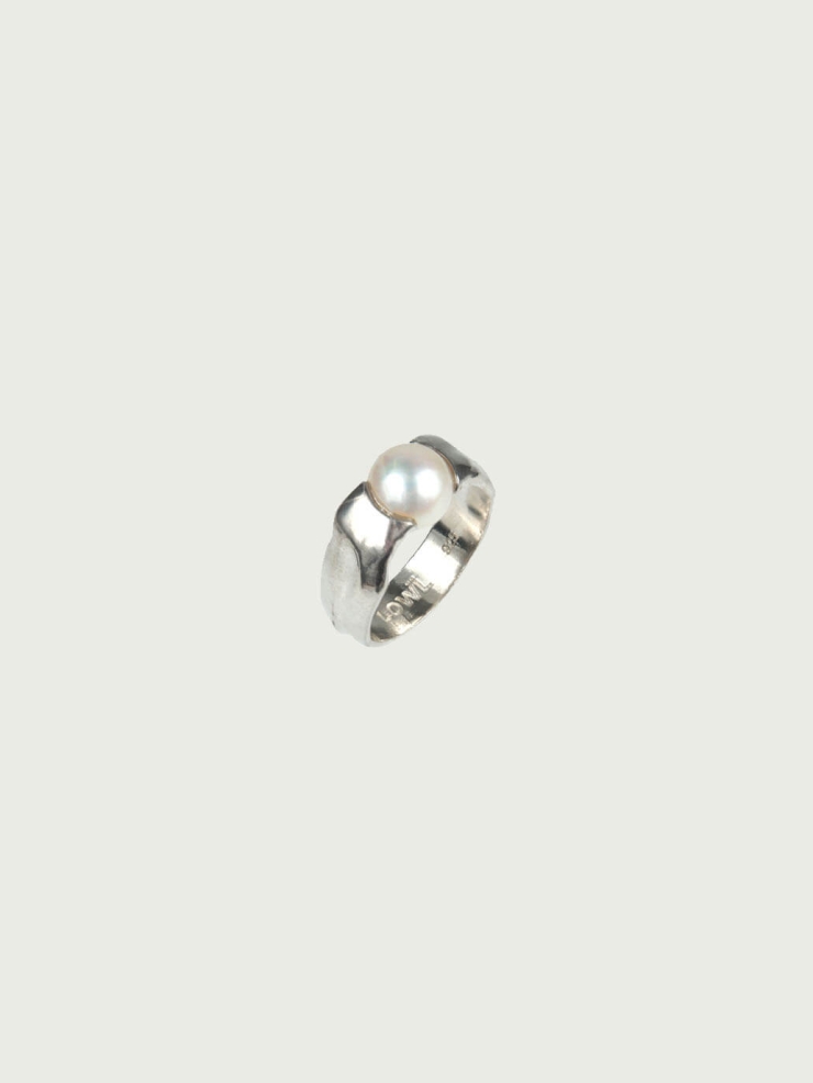 Silver Dew Pearl Ring