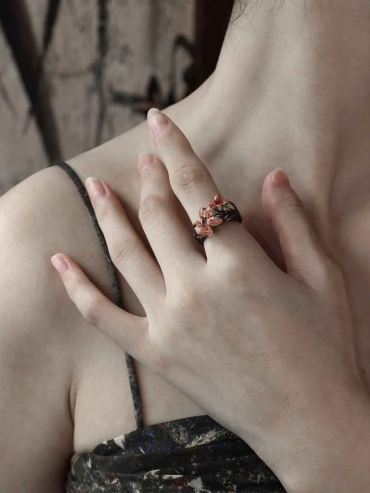 Little Red Flower Ring
