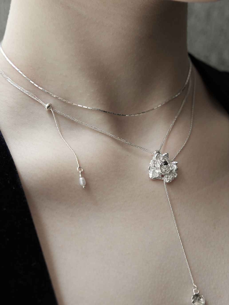 Double Rose Necklace