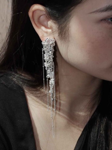 Blooming Spring Embroidered Earrings