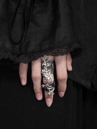 Dark Bloom Ring-Large