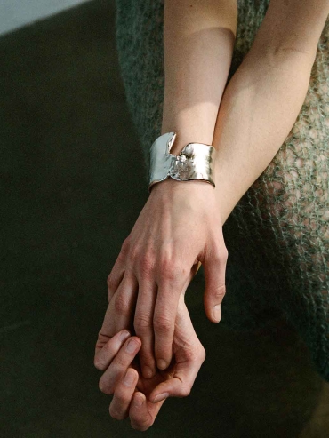 Silver Bark Cuff